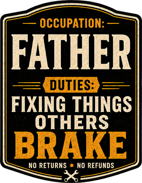 Classic Tee:   Occupation: Father